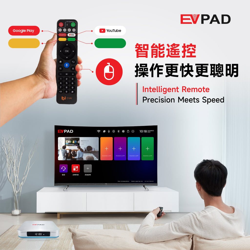 EVPad 12P (2026 Flagship Model) - 8K Android TV Box with AI Voice Control