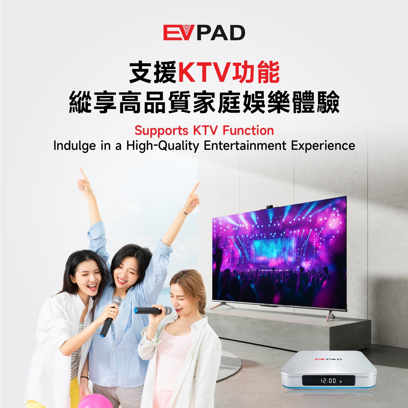 EVPad 12P (2026 Flagship Model) - 8K Android TV Box with AI Voice Control