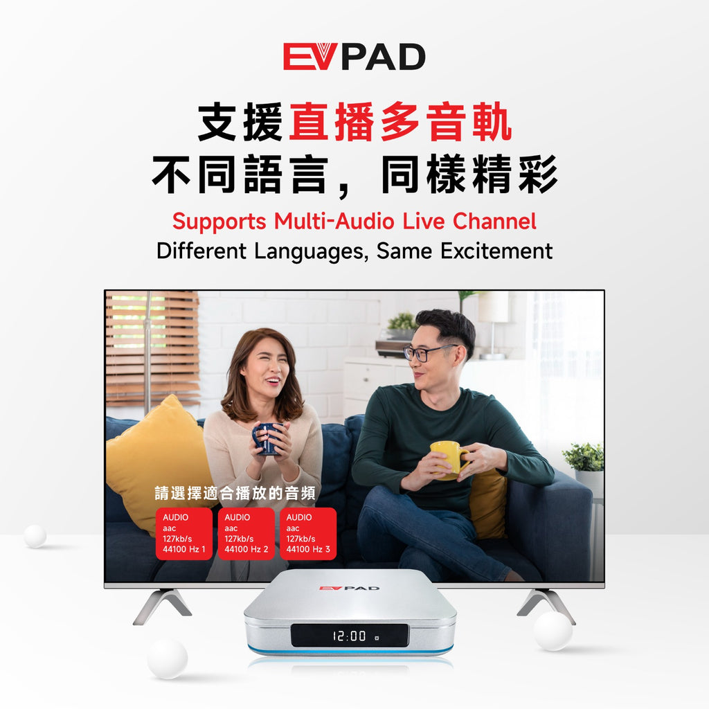 EVPad 12P (2026 Flagship Model) - 8K Android TV Box with AI Voice Control